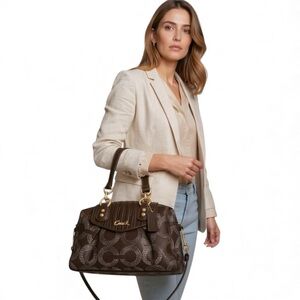 COACH ASHLEY DOTTED LOGO bag